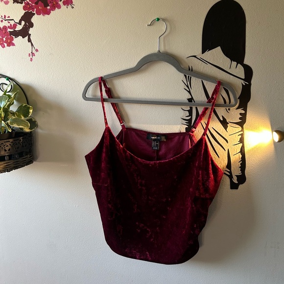 Plus Velvet Wine Top - Picture 5 of 5